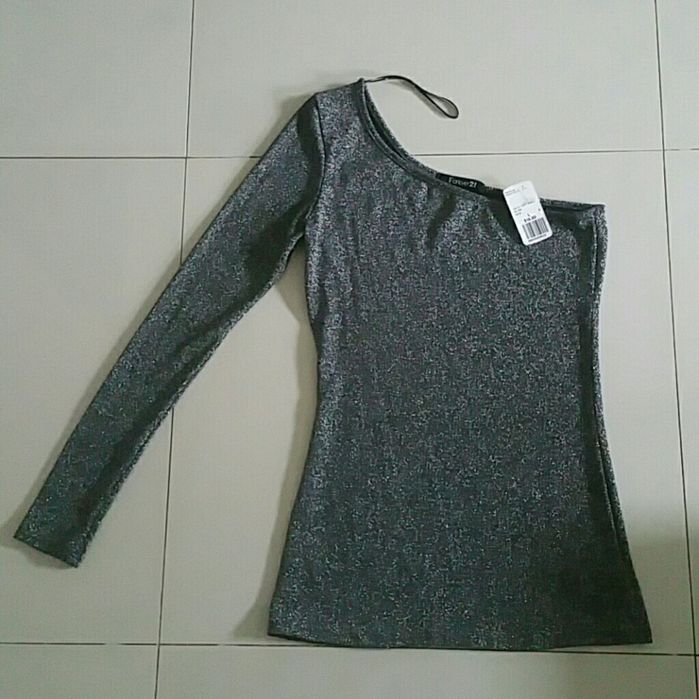 NWT Forever 21 Silver Top